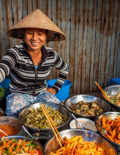 Mercado local vietnamita
