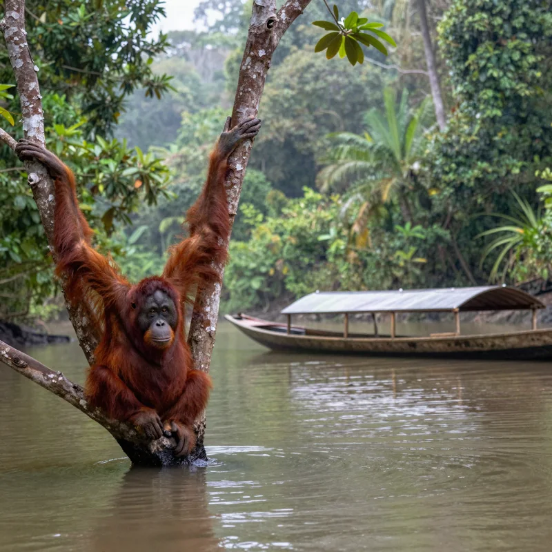 viaje-indonesia-12-dias-tarjeta Viaje a Indonesia 12 días - Orangután junto al río Sekonyer en Borneo